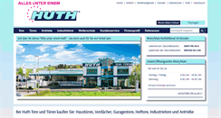 Desktop Screenshot of huth-tore.de